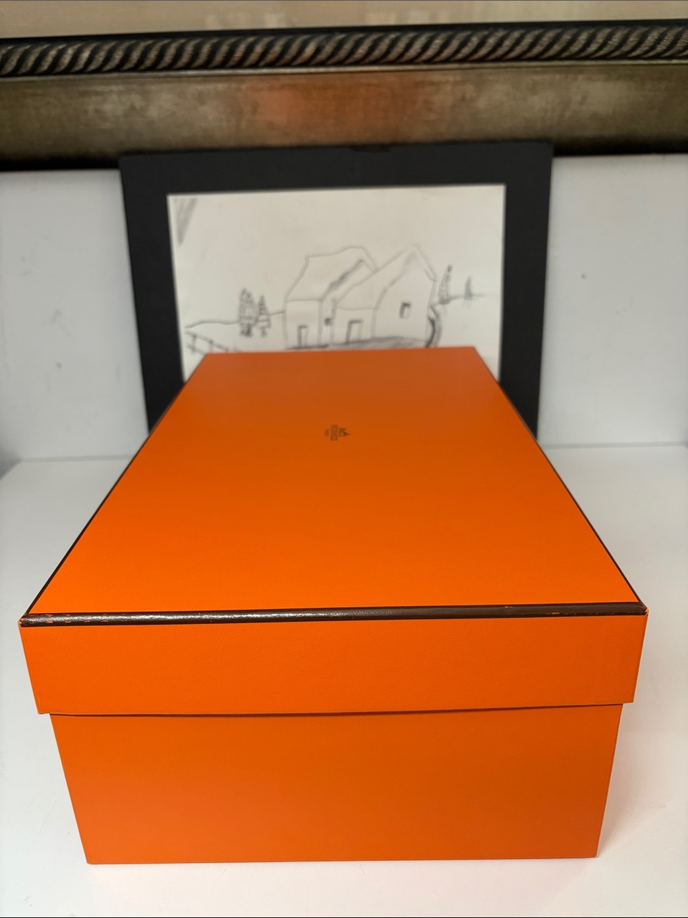 Hermes Empty Large Shoe Box With Ribbon - Picture 3 of 10
